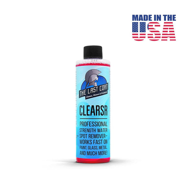 ClearSR - Professional Strength Water Spot Remover by The Last Coat (TLC) 8 oz Bottle of ClearSR