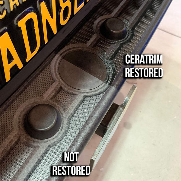 Restore faded plastic trim on your car with CeraTrim!! IT WORKS!! 